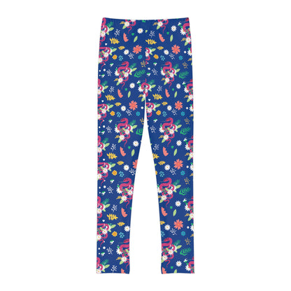 Snake Cute Summer Youth Leggings, One of a Kind Gift - Workout Activewear tights for kids, Granddaughter, Niece Christmas Gift