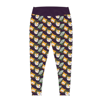 Fox animal kingdom, Safari Plus Size Leggings One of a Kind Gift - Unique Workout Activewear tights for Mom fitness, Mothers Day, Girlfriend Christmas Gift