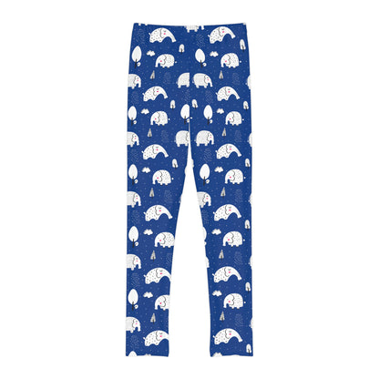 Elephant Youth Leggings,  One of a Kind Gift - Unique Workout Activewear tights for  kids Fitness , Daughter, Niece  Christmas Gift