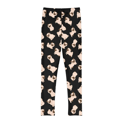 Dog Lover Youth Leggings,  One of a Kind Gift - Unique Workout Activewear tights for  kids fitness , Daughter, Niece  Christmas Gift