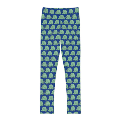Elephant animal kingdom, Safari Youth Leggings,  One of a Kind Gift - Unique Workout Activewear tights for kids, Daughter, Niece  Christmas Gift