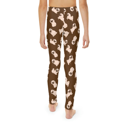 Dog lovers Youth Leggings,  One of a Kind Gift - Unique Workout Activewear tights for  kids fitness, Daughter, Niece  Christmas Gift