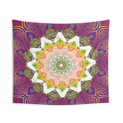 Indian Tapestry for Contemporary Home Decor . Inspirational Wall Hanging Art for Baby Nursery, Dorm room, Coastal Home . Housewarming Gift