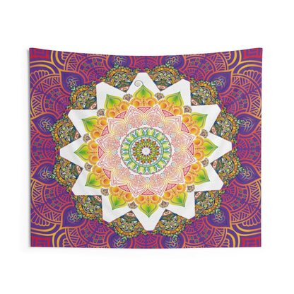 Indian Tapestry for Contemporary Home Decor . Inspirational Wall Hanging Art for Baby Nursery, Dorm room, Coastal Home . Housewarming Gift