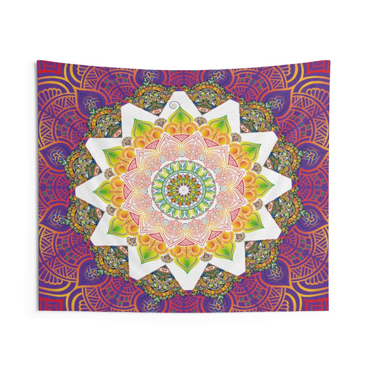 Indian Tapestry for Contemporary Home Decor . Inspirational Wall Hanging Art for Baby Nursery, Dorm room, Coastal Home . Housewarming Gift