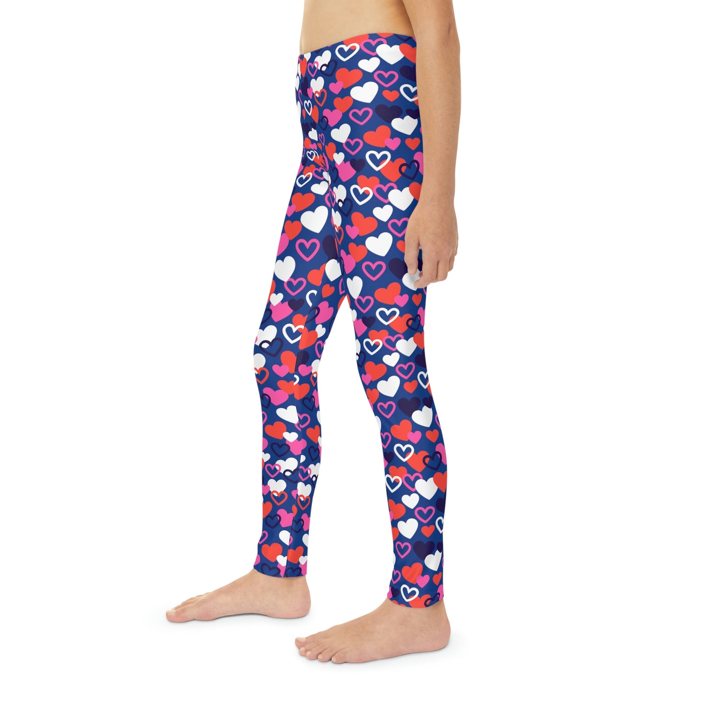Valentine Youth Leggings,  One of a Kind Gift - Unique Workout Activewear tights for  kids fitness, Daughter, Niece  Christmas Gifts