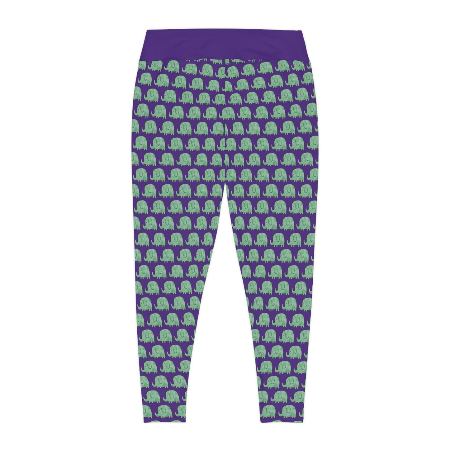 Elephant Plus Size Leggings animal kingdom, One of a Kind Workout Activewear for Wife Fitness, Best Friend, mom and me tights Christmas Gift