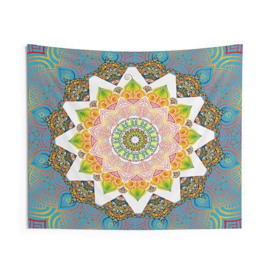 Indian Tapestry for Contemporary Home Decor . Inspirational Wall Hanging Art for Baby Nursery, Dorm room, Coastal Home . Housewarming Gift