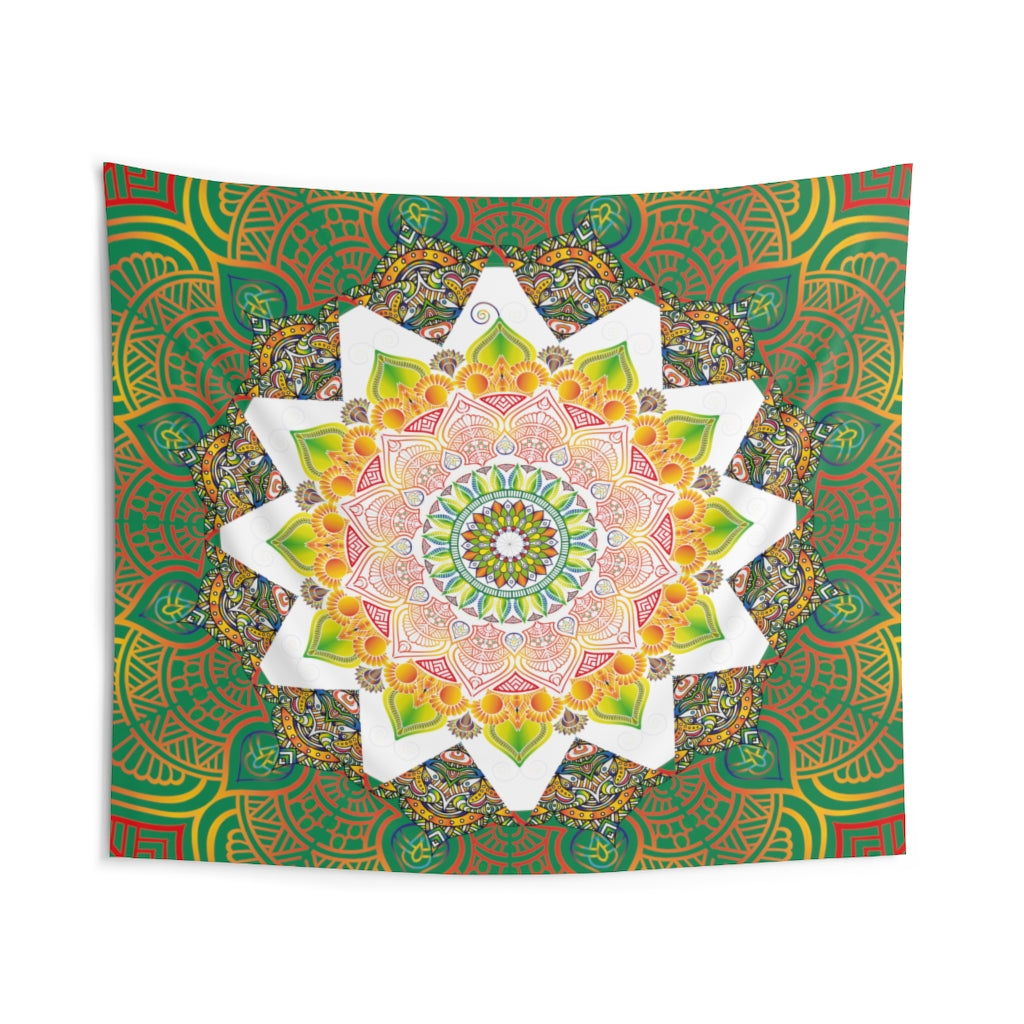 Indian Tapestry for Contemporary Home Decor . Inspirational Wall Hanging Art for Baby Nursery, Dorm room, Coastal Home . Housewarming Gift
