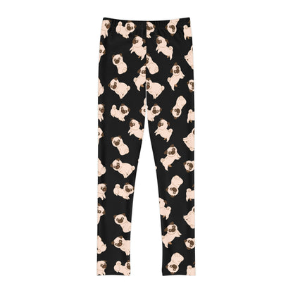 Dog Lover Youth Leggings,  One of a Kind Gift - Unique Workout Activewear tights for  kids fitness , Daughter, Niece  Christmas Gift
