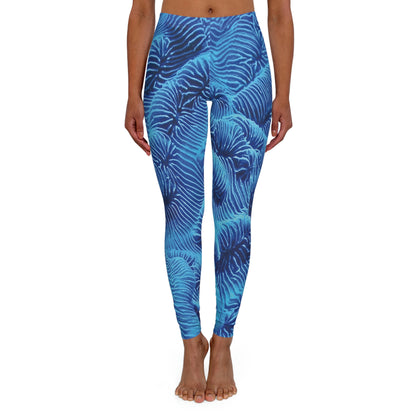 Beach Ocean Women Leggings, One of a Kind Gift - Unique Workout Activewear tights for Wife fitness, Mother, Girlfriend Christmas Gift