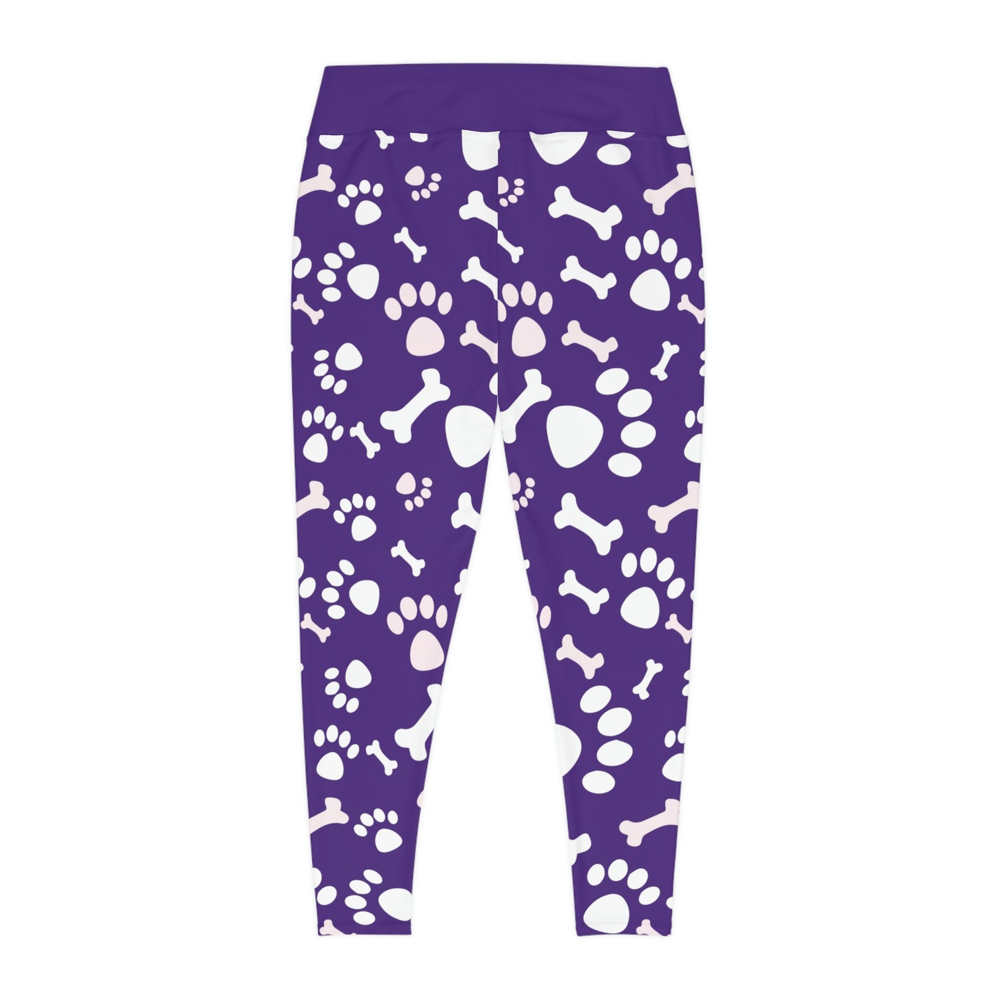 Dog Mom Plus Size Leggings One of a Kind Gift - Unique Workout Activewear tights for Mom fitness, Mothers Day, Girlfriend Christmas Gift