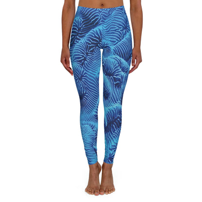 Beach Ocean Women Leggings, One of a Kind Gift - Unique Workout Activewear tights for Wife fitness, Mother, Girlfriend Christmas Gift
