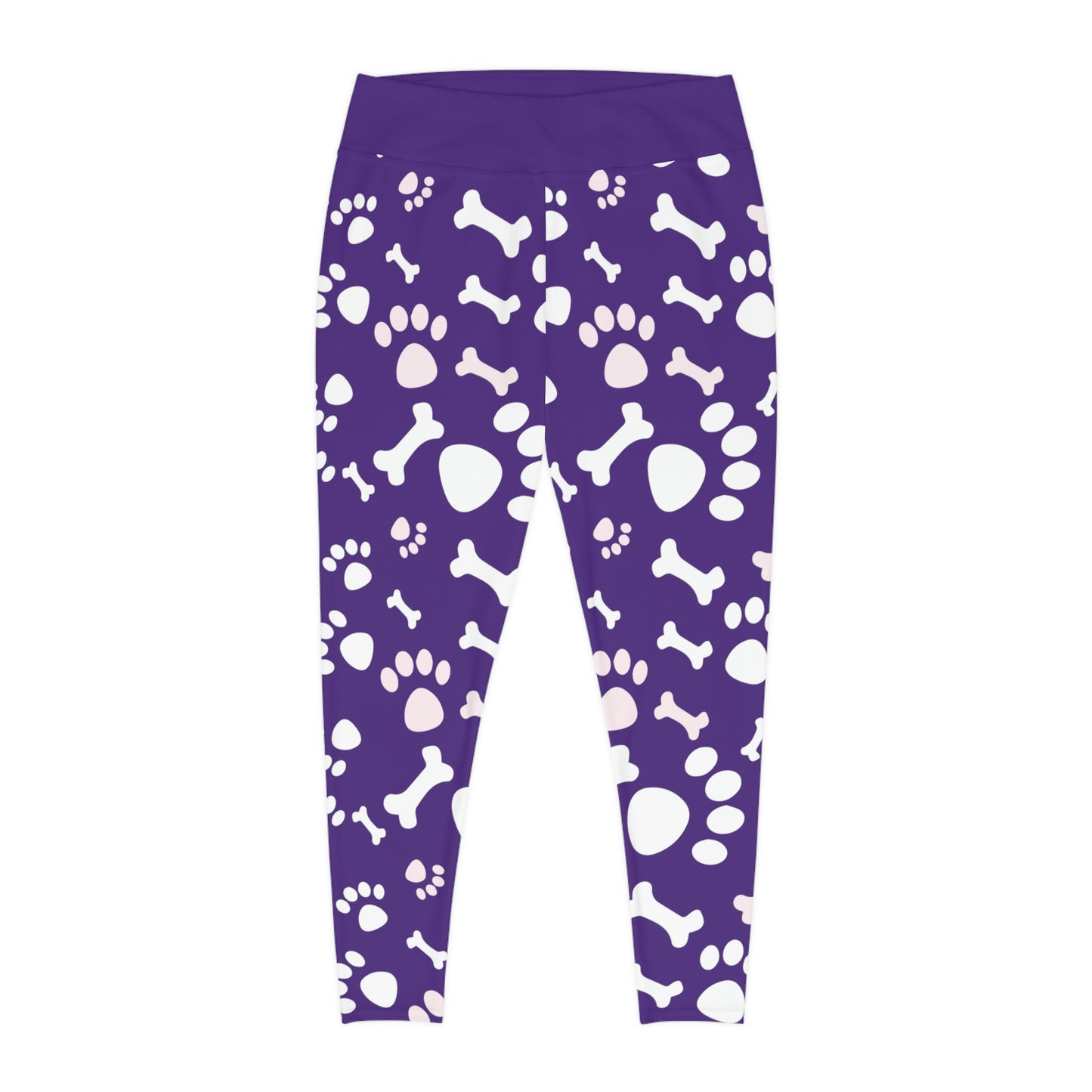 Dog Mom Plus Size Leggings One of a Kind Gift - Unique Workout Activewear tights for Mom fitness, Mothers Day, Girlfriend Christmas Gift