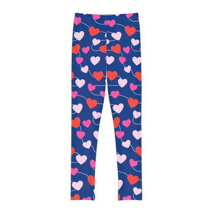 Valentine Youth Leggings,  One of a Kind Gift - Unique Workout Activewear tights for  kids fitness, Daughter, Niece  Christmas Gifts