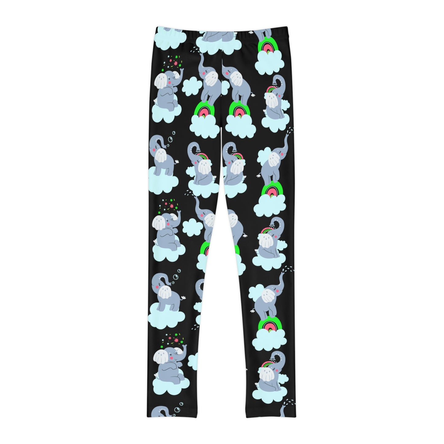 Elephant animal kingdom, Safari Youth Leggings, One of a Kind Gift - Unique Workout Activewear tights for kids, Daughter, Niece Christmas Gift