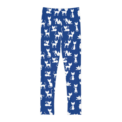Cat Lovers Youth Leggings,  One of a Kind Gift - Unique Workout Activewear tights for  kids Fitness , Daughter, Niece  Christmas Gift