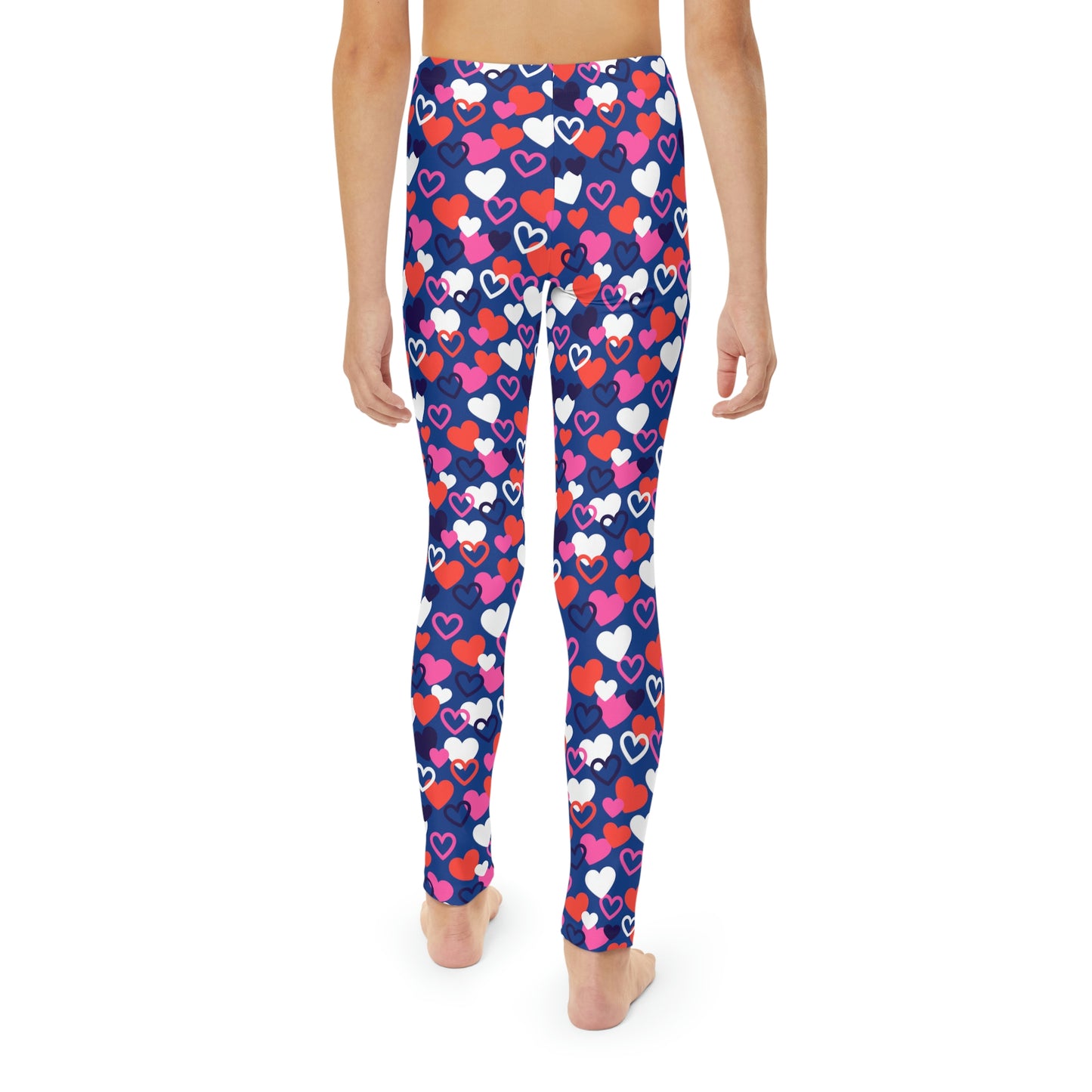Valentine Youth Leggings,  One of a Kind Gift - Unique Workout Activewear tights for  kids fitness, Daughter, Niece  Christmas Gifts