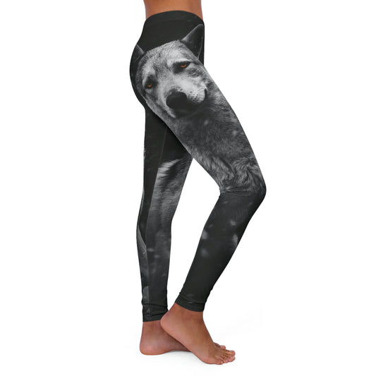 Wolf Women Viking Pants One of a Kind Gift - Unique Workout Activewear tights for Wife fitness, Mother, Girlfriend Christmas Gift