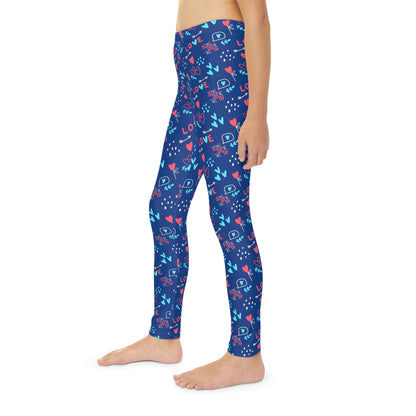 Valentine Youth Leggings,  One of a Kind Gift - Unique Workout Activewear tights for  kids fitness, Daughter, Niece  Christmas Gifts