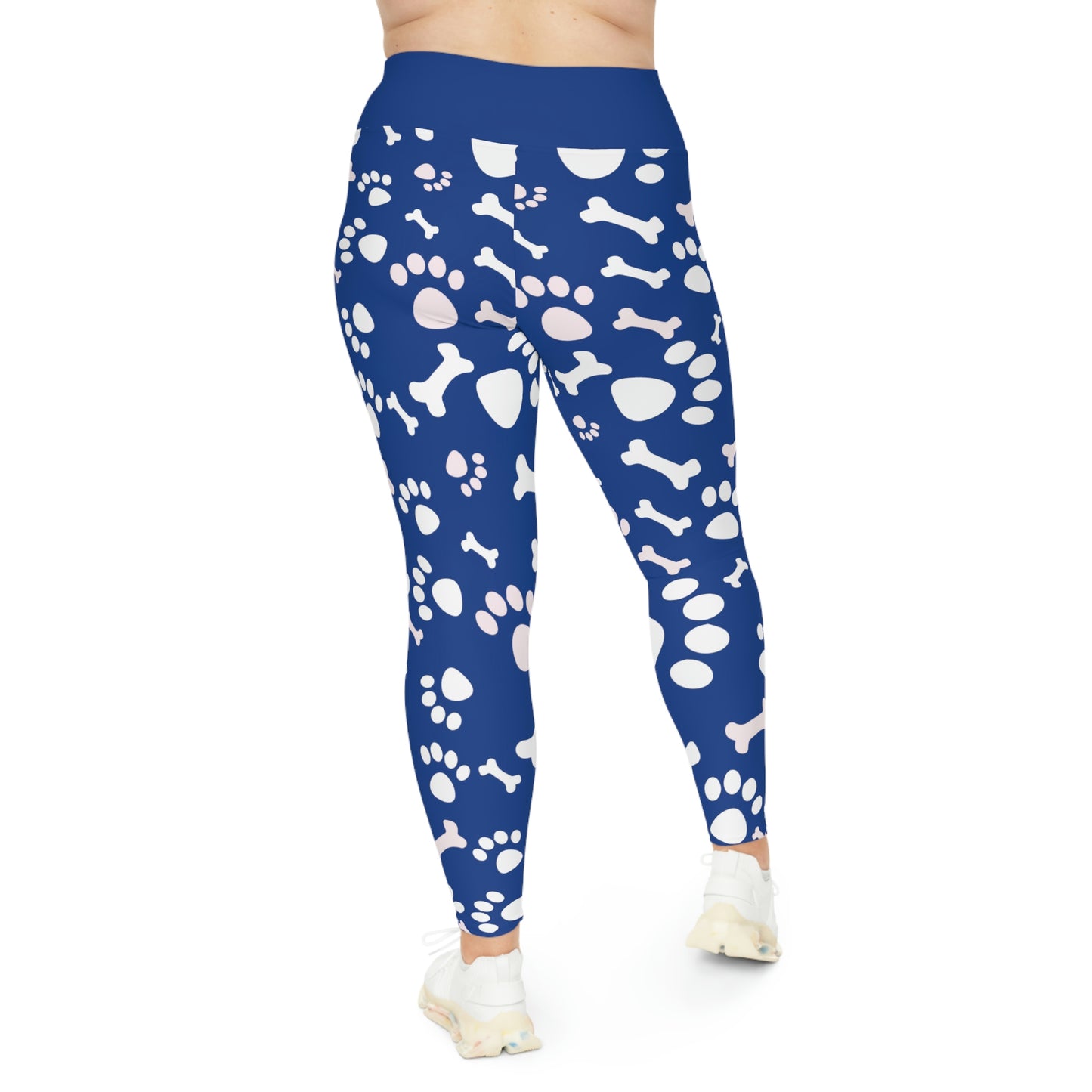 Dog Mom Plus Size Leggings One of a Kind Gift - Unique Workout Activewear tights for Mom fitness, Mothers Day, Girlfriend Christmas Gift