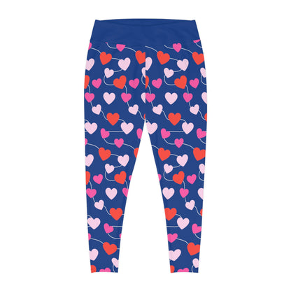 Valentines Day Gift For Her Plus Size Leggings . One of a Kind Workout Activewear tights for Mothers Day, Girlfriend, Gift for Her