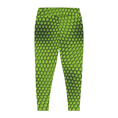 Lizard Wizard Plus Size Leggings, reptile fitness One of a Kind Gift - Workout Activewear tights for Mothers Day, Girlfriend, Gift for Her