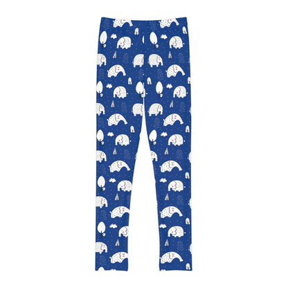 Elephant Youth Leggings,  One of a Kind Gift - Unique Workout Activewear tights for  kids Fitness , Daughter, Niece  Christmas Gift