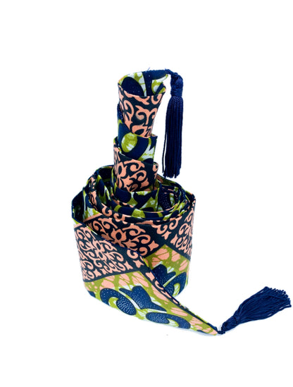 Reversible African Print Belt